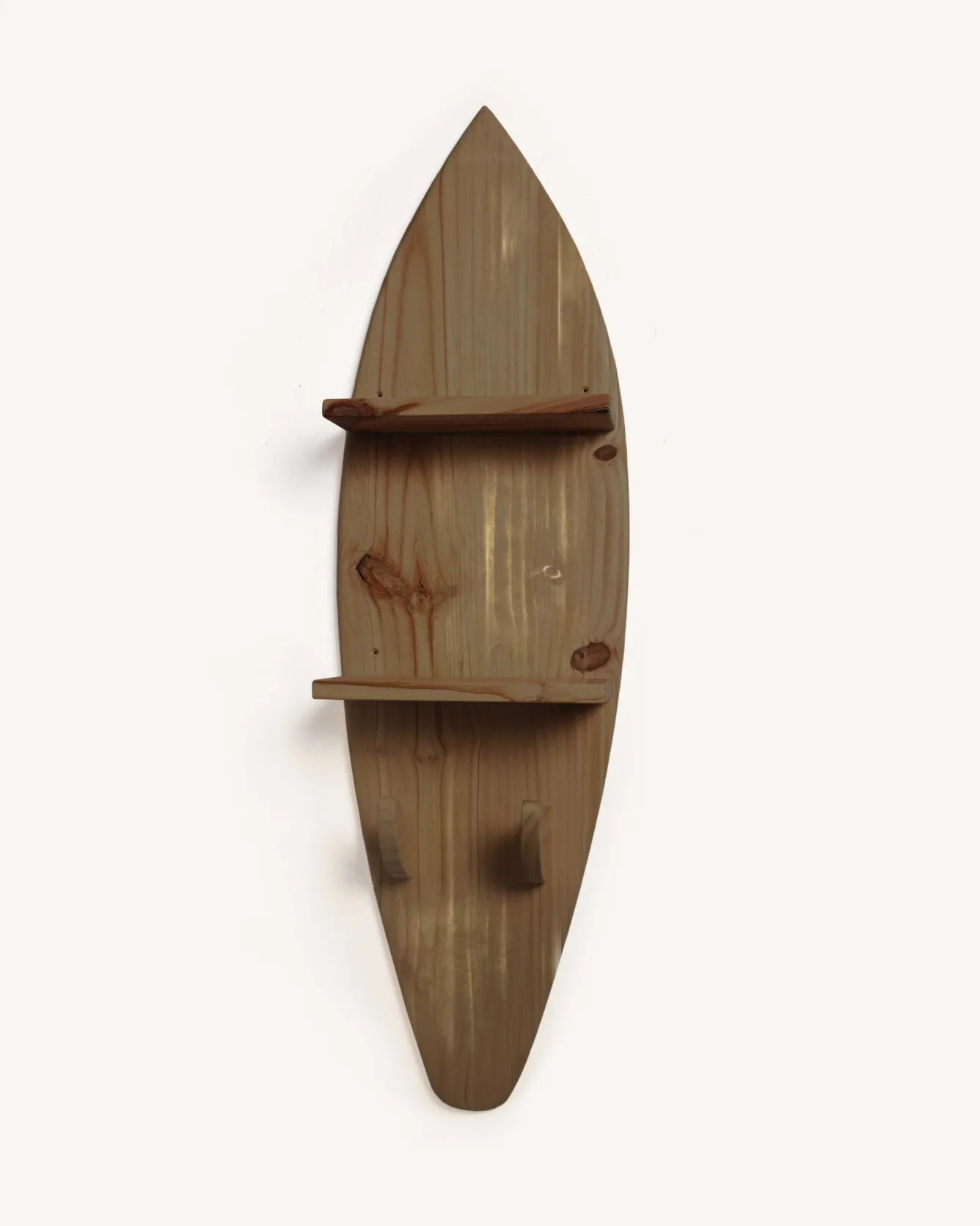 portemanteautagre_planche_de_surf_razo_2.webp Hannun Étagères Suspendues | Portemanteaux | Porte-manteau/étagère planche de surf Razo