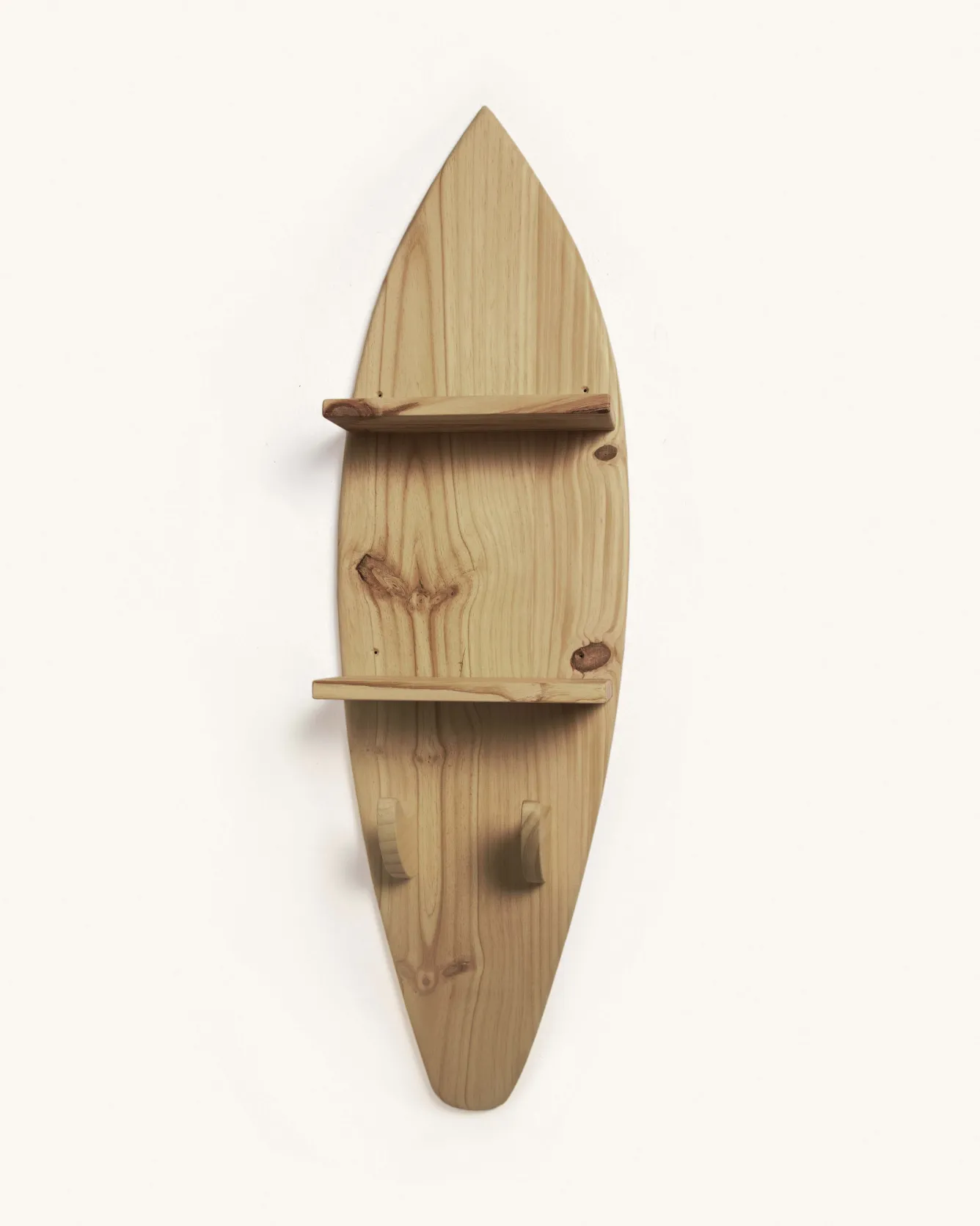 portemanteautagre_planche_de_surf_razo_3.webp Hannun Étagères Suspendues | Portemanteaux | Porte-manteau/étagère planche de surf Razo